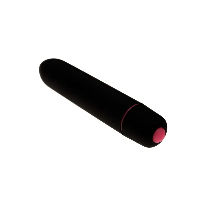 Silent mini bullet vibrator black ADRIEN LASTIC - Compact waterproof discreet toy with 10 vibration modes