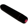 Mini bullet vibratore silenzioso nero ADRIEN LASTIC - Giocattolo intimo compatto impermeabile con 10 modalità