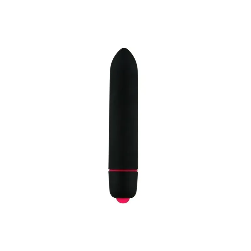 Mini bullet vibratore silenzioso nero ADRIEN LASTIC - Giocattolo intimo compatto impermeabile con 10 modalità