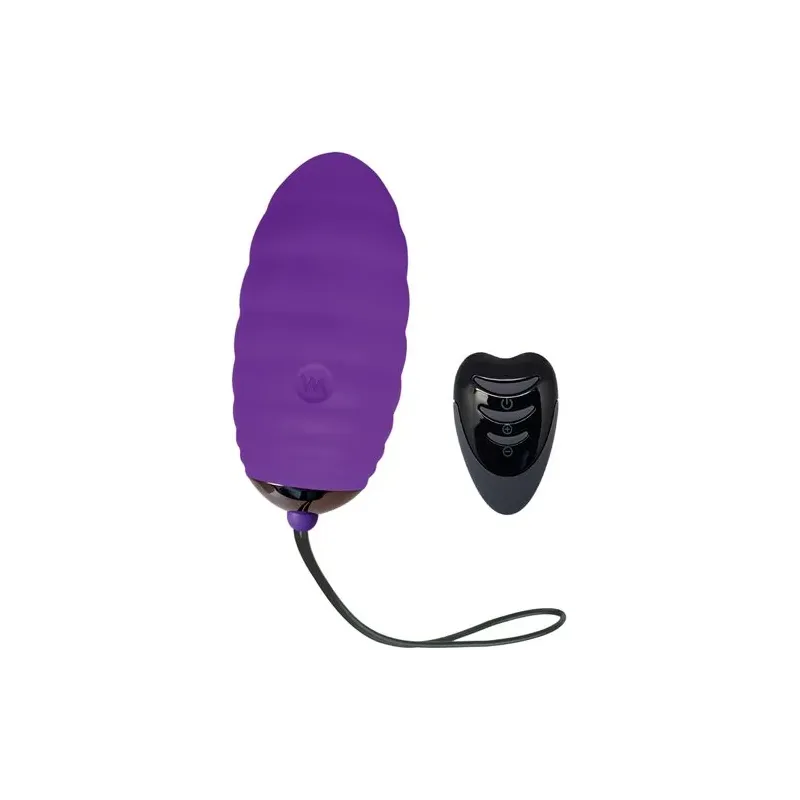 Huevo vibrador ADRIEN LASTIC Ocean Breeze 2.0 morado recargable con mando
