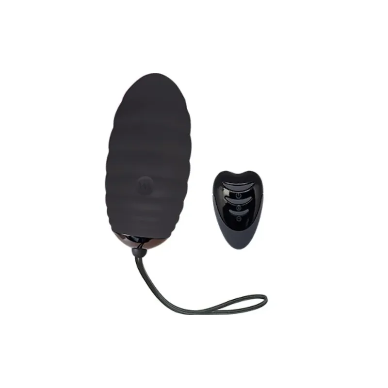 Œuf vibrant télécommandé rechargeable Adrien Lastic noir - vue face
