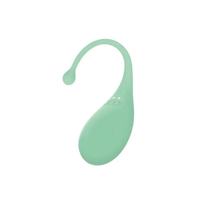 Œuf vibrant connecté vert Adrien Lastic en silicone doux pour application mobile