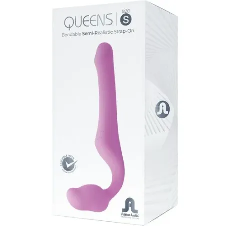 ADRIEN LASTIC Queens – Gode sans harnais en silicone doux rose taille S – vue principale