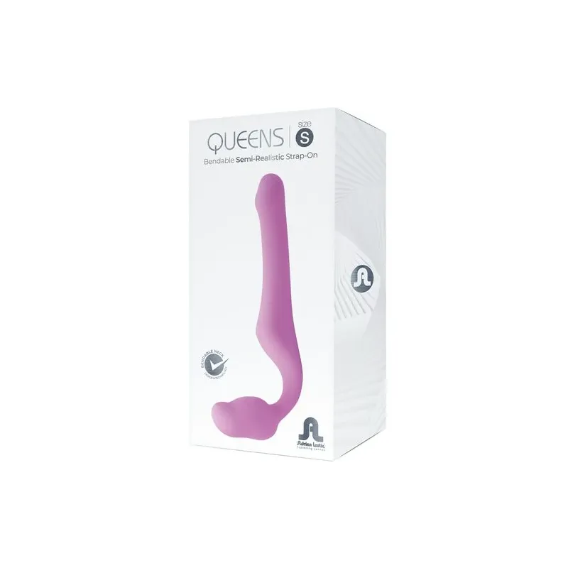 ADRIEN LASTIC Queens – Strap-on Dildo ohne Gurt aus weichem Silikon pink Größe S – Hauptansicht