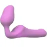 ADRIEN LASTIC Queens – Soft silicone strap-on dildo without harness pink size S – front view