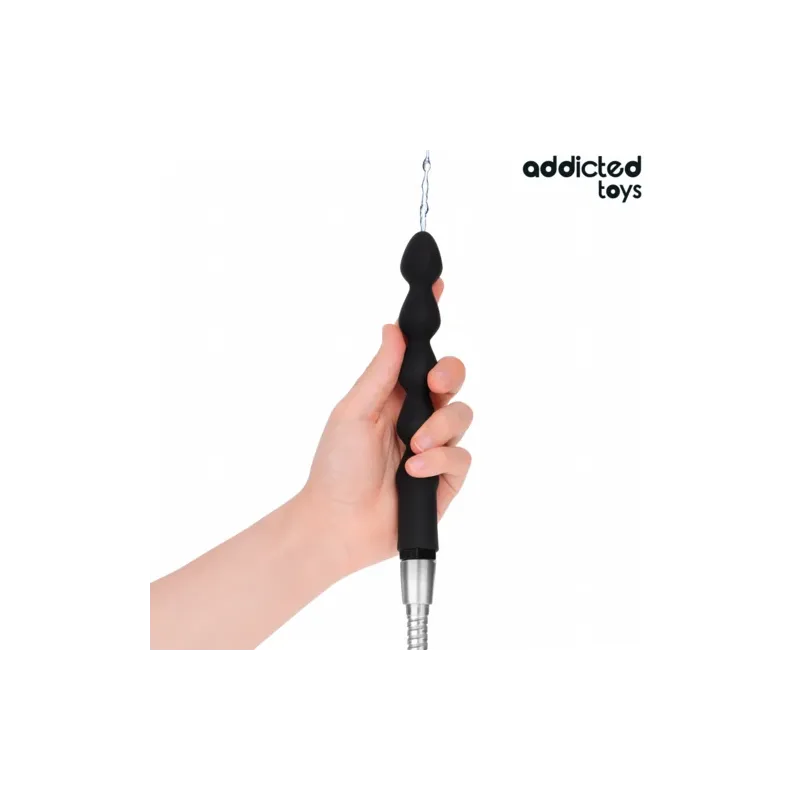 Doccia anale Addicted Toys con adattatore universale, vista principale, silicone morbido