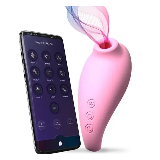Estimulador clitorídeo conectado Adrien Lastic Revelation rosa – vibrador suave