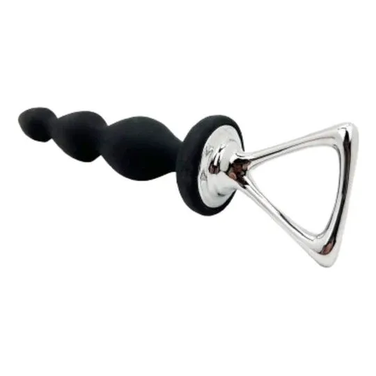 Stimolatore anale Arrow nero silicone Adrien Lastic - vista d'insieme impermeabile