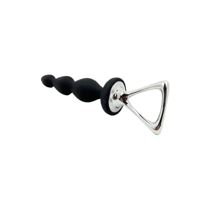Stimolatore anale Arrow nero silicone Adrien Lastic - vista d'insieme impermeabile