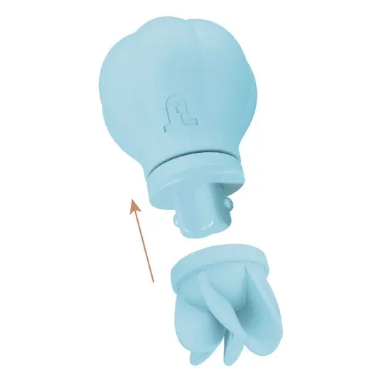 Estimulador clitoriano rotatorio Adrien Lastic Caress azul con 5 cabezas intercambiables de silicona" }, { "fr": "Détail tête ro