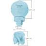 Estimulador clitoriano rotatorio Adrien Lastic Caress azul con 5 cabezas intercambiables de silicona" }, { "fr": "Détail tête ro