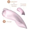 Stimolatore clitorideo rosa Temptation Adrien Lastic con magnete, app gratuita e controllo remoto