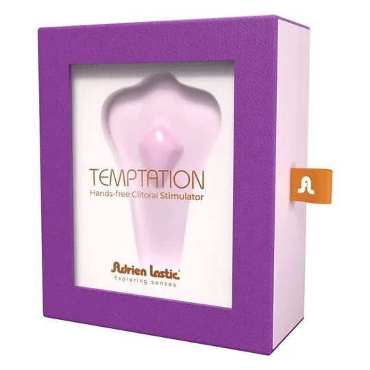 Stimolatore clitorideo rosa Temptation Adrien Lastic con magnete, app gratuita e controllo remoto