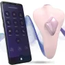 Stimolatore clitorideo rosa Temptation Adrien Lastic con magnete, app gratuita e controllo remoto