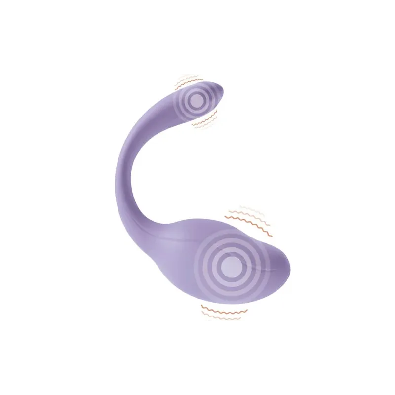 Double stimulateur connecté violet Adrien Lastic Smart Dream 3.0 avec télécommande et application gratuite pour point G et clito