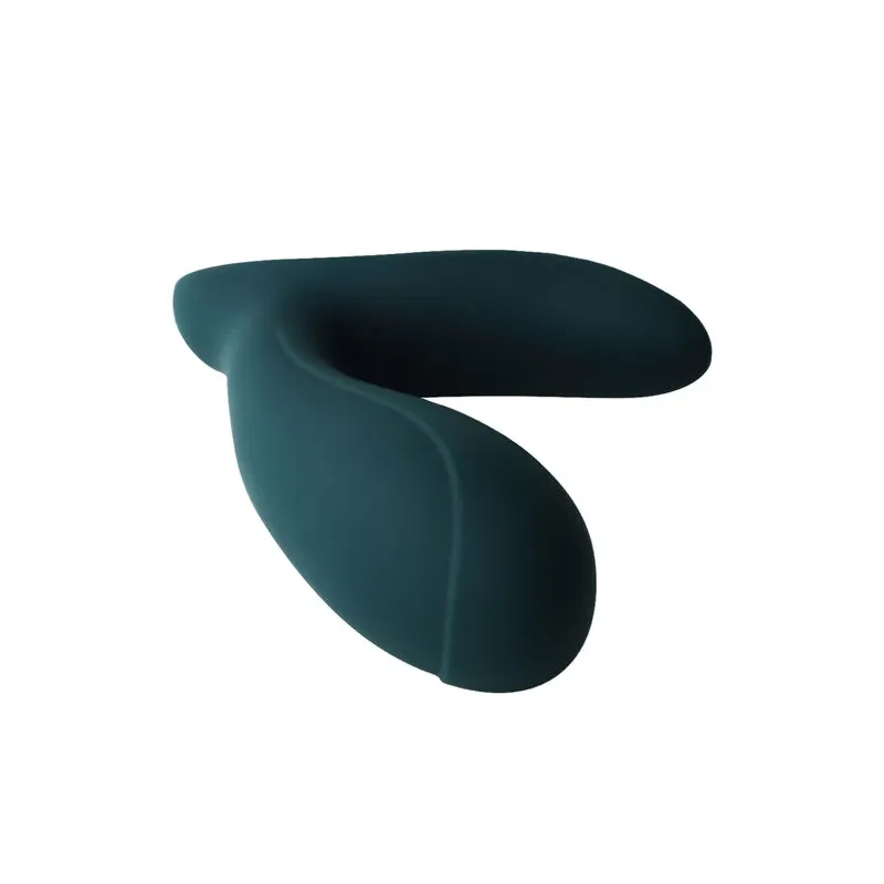 Massaggiatore prostatico ADRIEN LASTIC PULSATION vista principale, silicone nero ergonomico