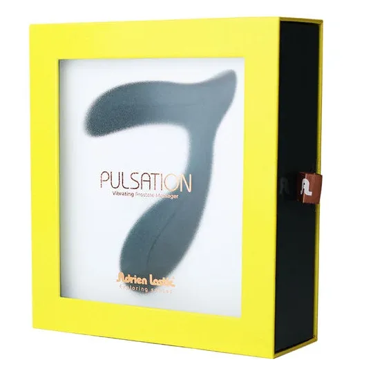 ADRIEN LASTIC PULSATION prostate massager main view, ergonomic black silicone
