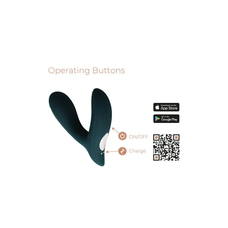 Massaggiatore prostatico ADRIEN LASTIC PULSATION vista principale, silicone nero ergonomico