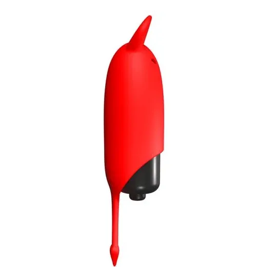 Vista d'insieme del vibratore tascabile Adrien Lastic Devol in silicone morbido con 10 modalità