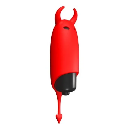 Overall view of the Adrien Lastic Devol pocket vibrator in soft silicone with 10 modes