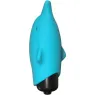 Vibratore tascabile Delfino in silicone morbido ADRIEN LASTIC, pinne per stimolazione clitoridea