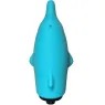 Vibratore tascabile Delfino in silicone morbido ADRIEN LASTIC, pinne per stimolazione clitoridea