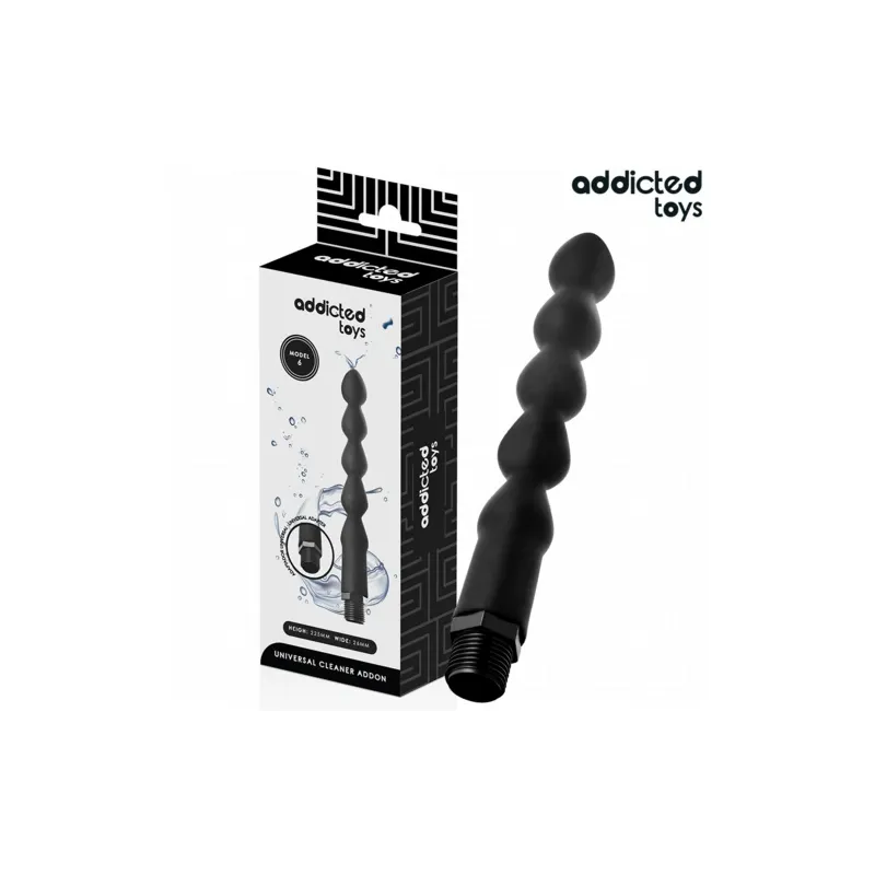 Doccia anale Addicted Toys con adattatore universale, vista principale, silicone morbido