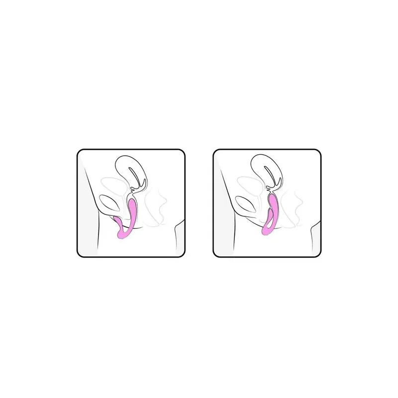 Vibratore rabbit doppia stimolazione rosa ADRIEN LASTIC G-Wave silicone flessibile
