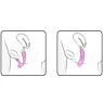 Rabbit-Vibrator mit Doppelstimulation rosa ADRIEN LASTIC G-Wave aus flexiblem Silikon