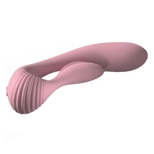 Vibratore rabbit doppia stimolazione rosa ADRIEN LASTIC G-Wave silicone flessibile