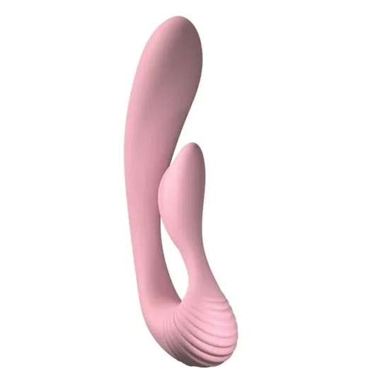 Vibratore rabbit doppia stimolazione rosa ADRIEN LASTIC G-Wave silicone flessibile