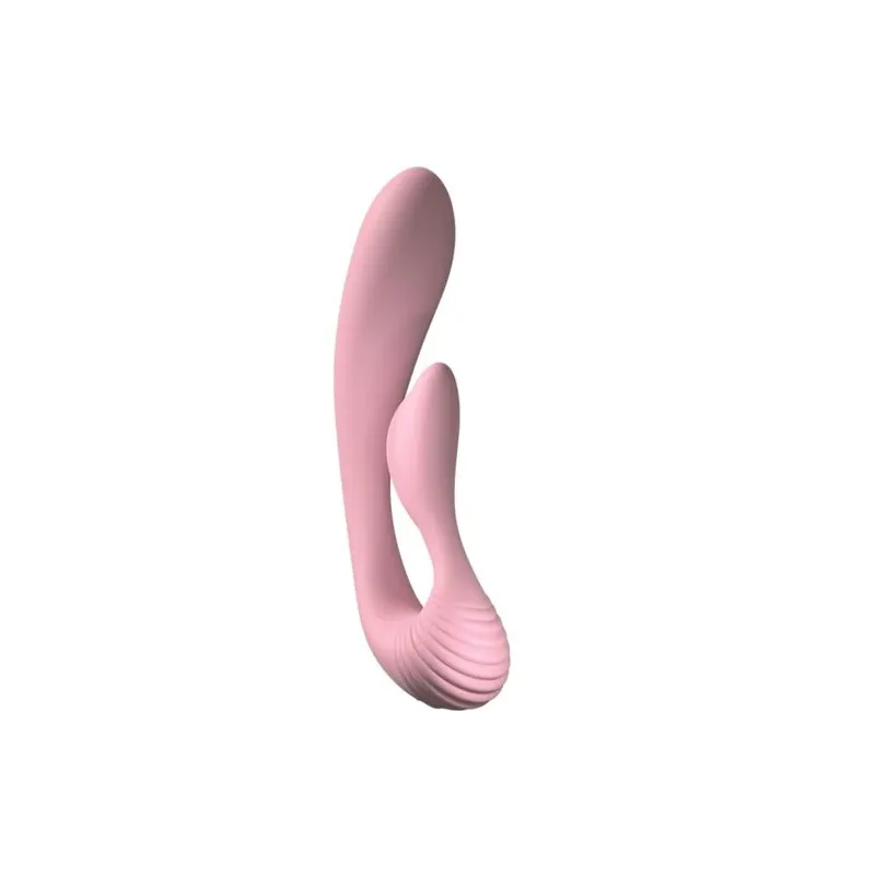 Vibratore rabbit doppia stimolazione rosa ADRIEN LASTIC G-Wave silicone flessibile