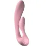 Vibrateur rabbit double stimulation rose ADRIEN LASTIC G-Wave en silicone flexible
