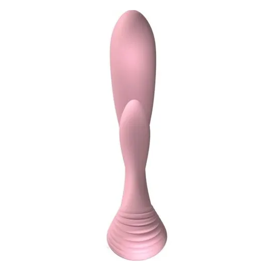 Vibratore rabbit doppia stimolazione rosa ADRIEN LASTIC G-Wave silicone flessibile