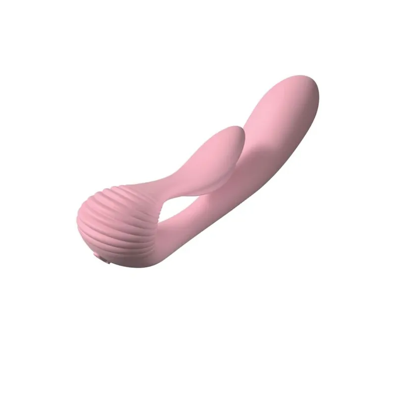 Vibratore rabbit doppia stimolazione rosa ADRIEN LASTIC G-Wave silicone flessibile
