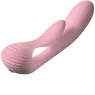 Rabbit-Vibrator mit Doppelstimulation rosa ADRIEN LASTIC G-Wave aus flexiblem Silikon