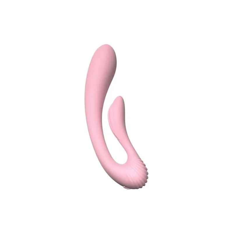 Vibrateur rabbit double stimulation rose ADRIEN LASTIC G-Wave en silicone flexible