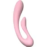 Vibrateur rabbit double stimulation rose ADRIEN LASTIC G-Wave en silicone flexible