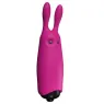 Pink silicone pocket rabbit vibrator Adrien Lastic - mini bullet vibe for clitoral stimulation