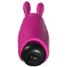Mini vibratore a coniglio in silicone rosa Adrien Lastic - vibratore tascabile silenzioso per clitoride