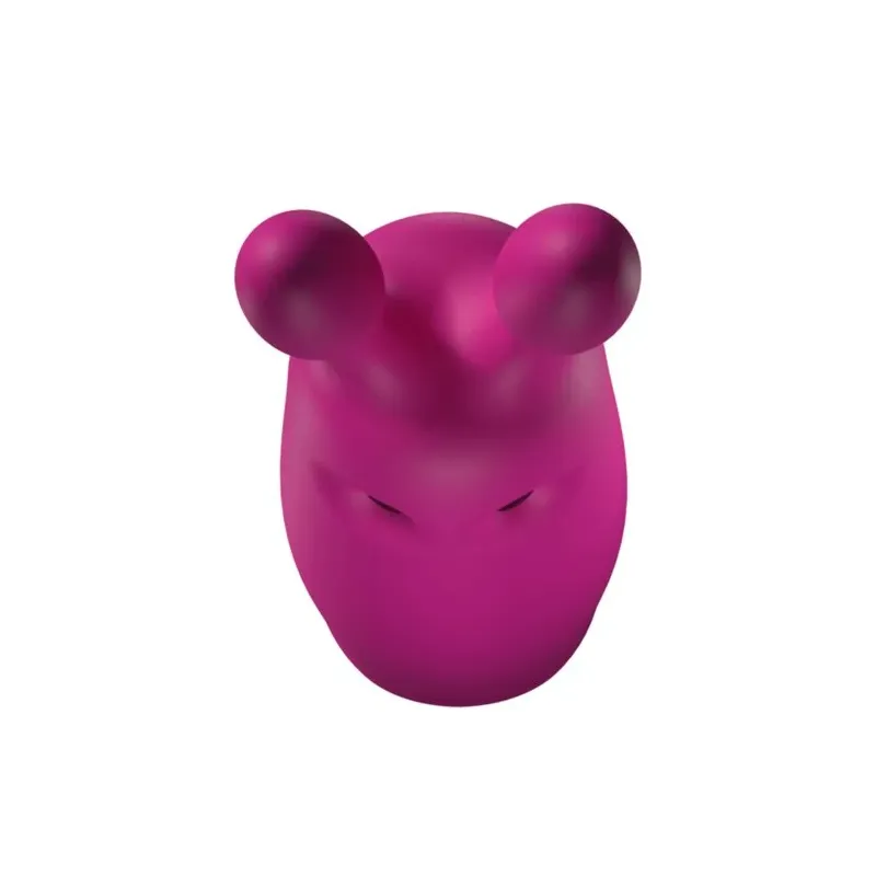 Mini vibratore a coniglio in silicone rosa Adrien Lastic - vibratore tascabile silenzioso per clitoride