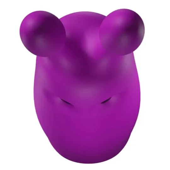 Mini vibromasseur lapin violet de poche ADRIEN LASTIC en silicone pour stimulation clitoridienne