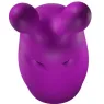 Mini vibratore coniglio viola tascabile ADRIEN LASTIC in silicone per stimolazione clitoridea