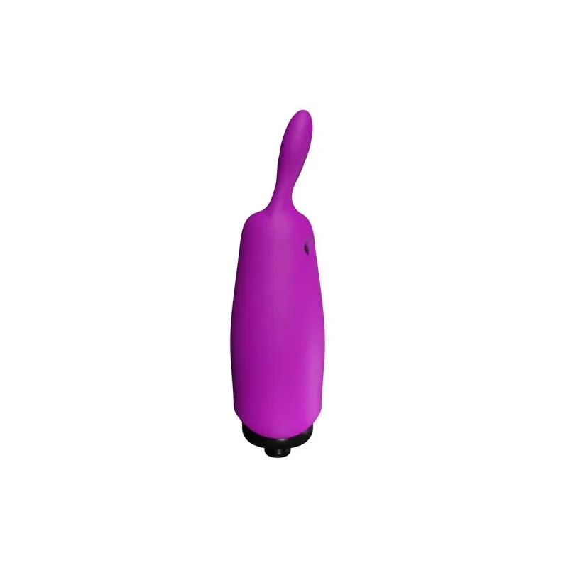 Mini vibrador conejo violeta de bolsillo ADRIEN LASTIC de silicona para estimulación clitoriana