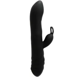 Vibratore 3-in-1 rotante e coniglio nero Adrien Lastic con stimolazione clitoridea e punto G