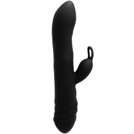 Vibrateur 3-en-1 rotatif et lapin noir Adrien Lastic avec stimulation clitoridienne et point G