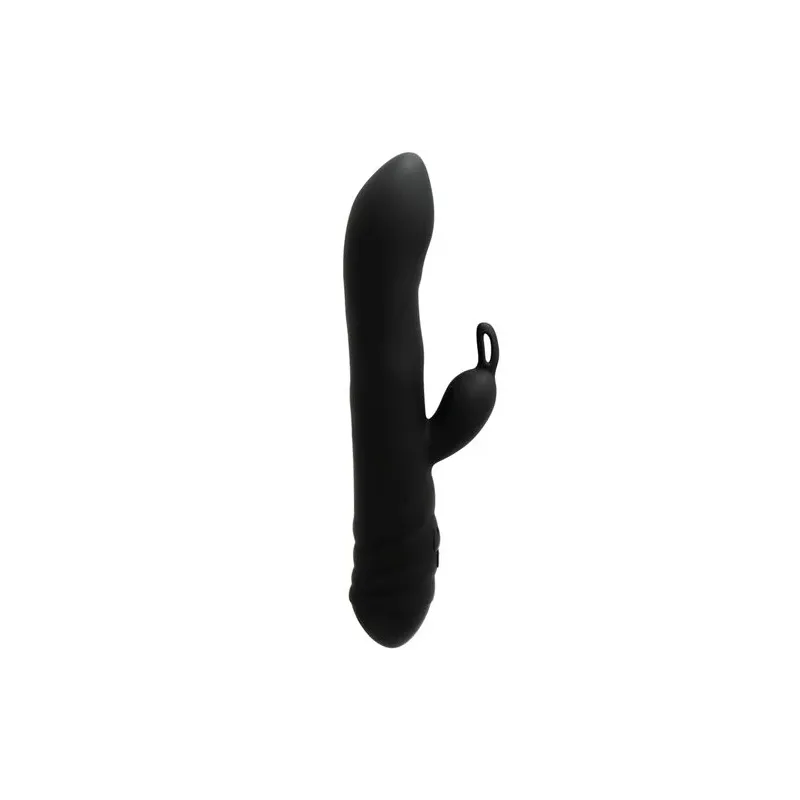 Vibratore 3-in-1 rotante e coniglio nero Adrien Lastic con stimolazione clitoridea e punto G