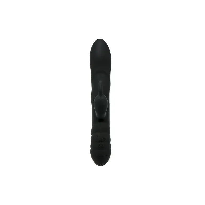 Vibrateur 3-en-1 rotatif et lapin noir Adrien Lastic avec stimulation clitoridienne et point G