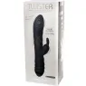 Vibrateur 3-en-1 rotatif et lapin noir Adrien Lastic avec stimulation clitoridienne et point G