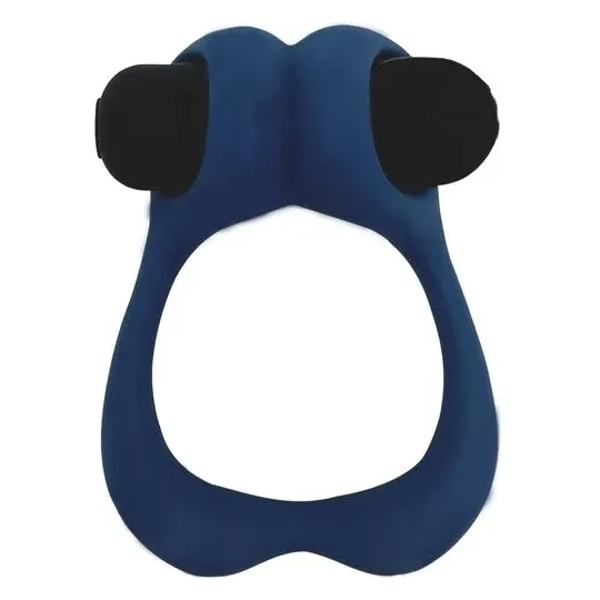 Cockring vibrante ALIVE blu scuro - anello penieno vibrante per erezione e stimolazione
